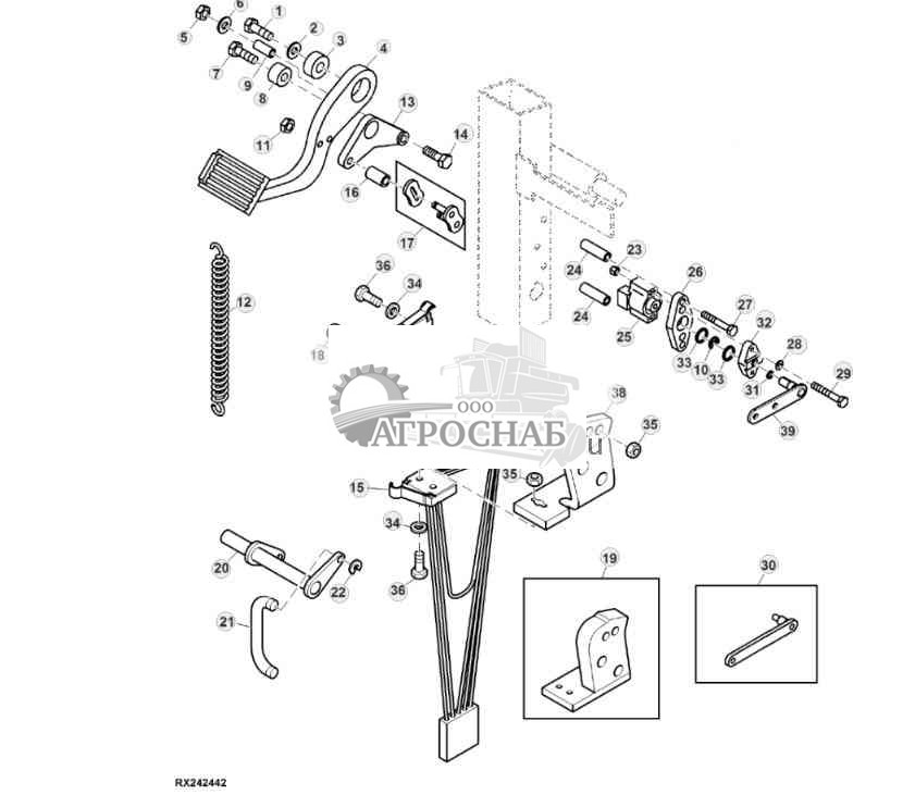 Педаль сцепления 